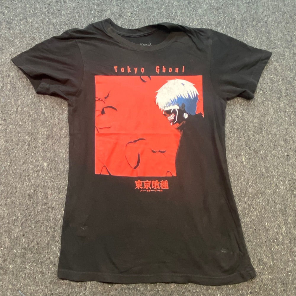 Tokyo Ghoul Funimation Shirt Sz S Mens Black Ken Kaneki Anime Grunge Graphic Tee